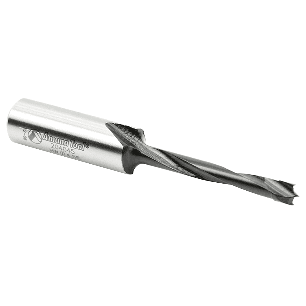 4.5mm x 70mm Brad Point Boring Bit, Left Hand, 10mm Shank - Alt Image 3