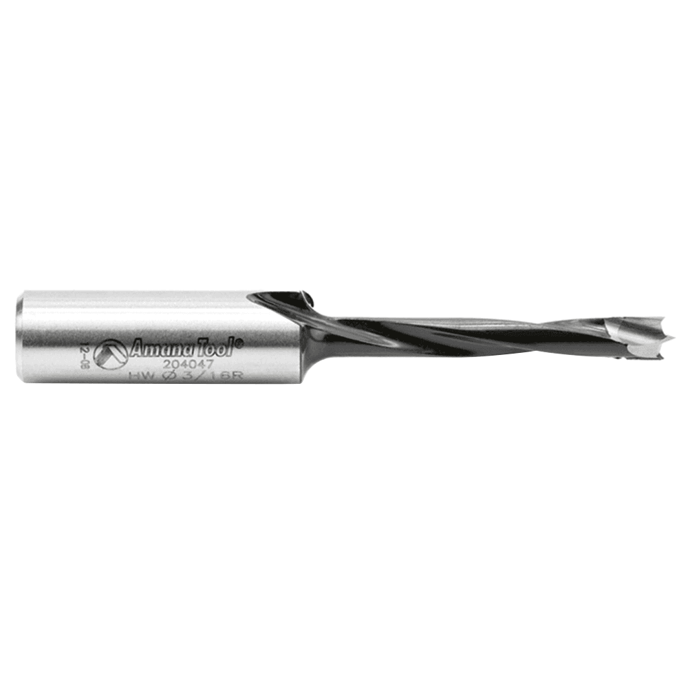 3/16" x 70mm Brad Point Boring Bit, Left Hand, 10mm Shank - Alt Image 1