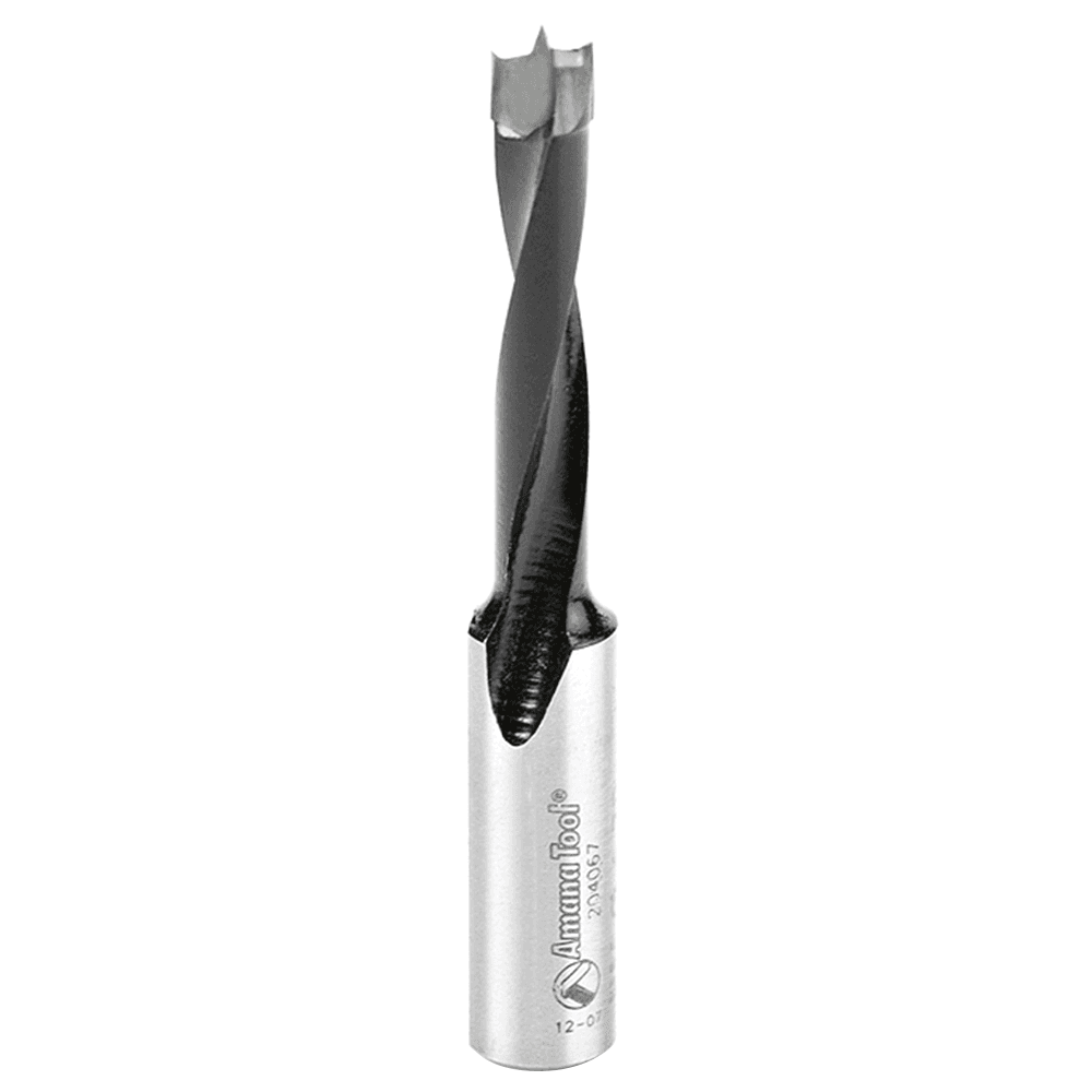 Amana 6.7mm Brad Point Boring Bit, Right Hand, 10mm Shank