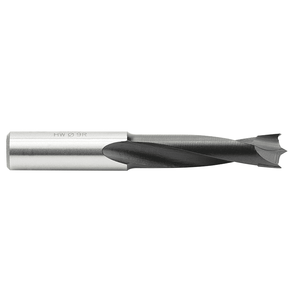 9mm x 70mm Brad Point Boring Bit, Left Hand, 10mm Shank - Alt Image 1