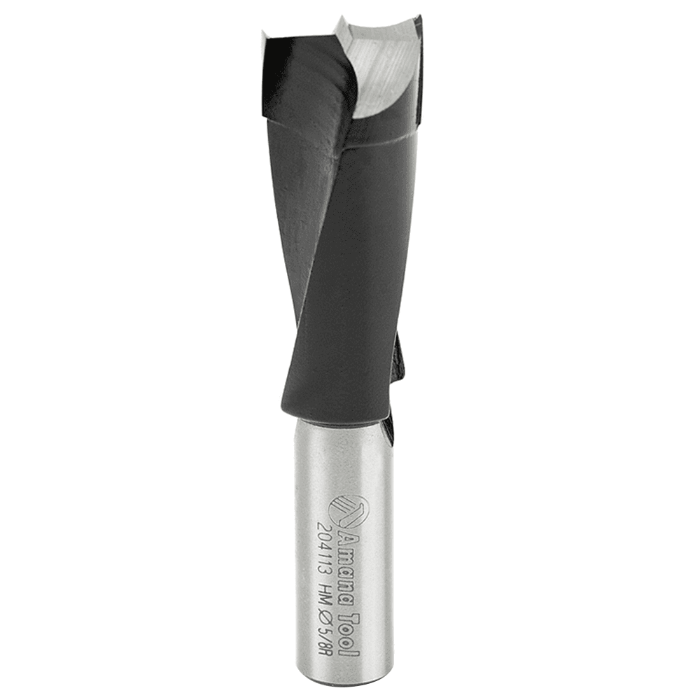 Amana 5/8" Brad Point Boring Bit, Right Hand, 10mm Shank with PTFE Coating