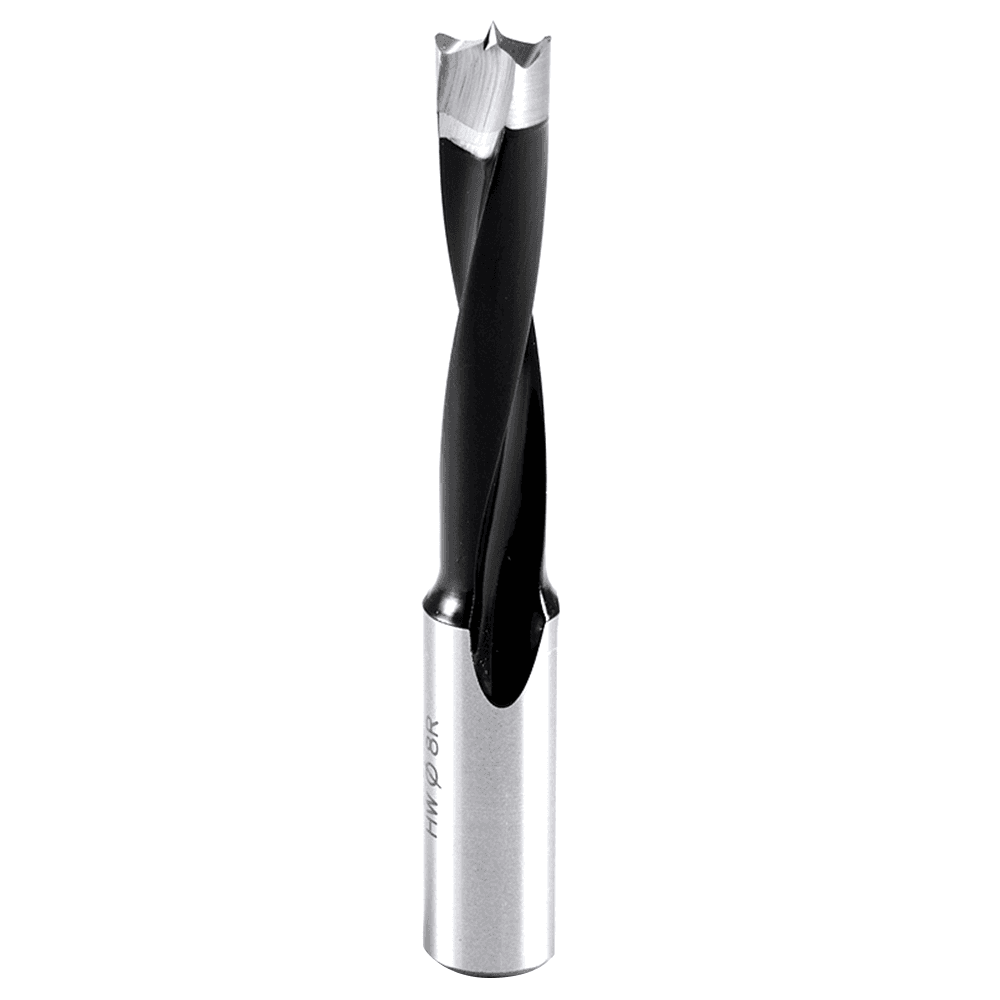 Amana 8mm Carbide Tipped Brad Point Drill Bit - close-up view