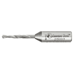 Amana 3mm Dowel Drill Brad Point Boring Bit - Right Hand - 10mm Shank - Cutting Diameter: 3mm, Cutting Height: 18mm
