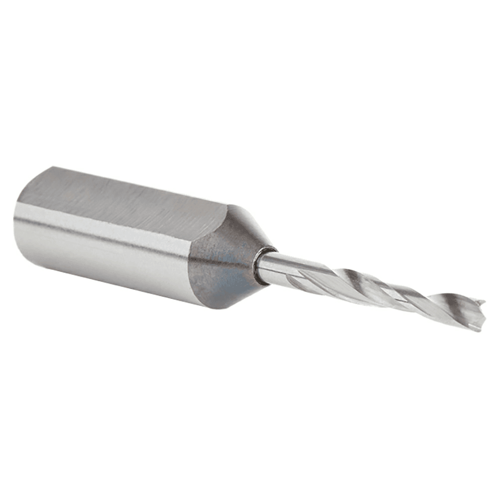 Amana Brad Point Boring Bit - 3mm x 57.5mm Dowel Drill - Long Lasting Performance - 10mm Shank