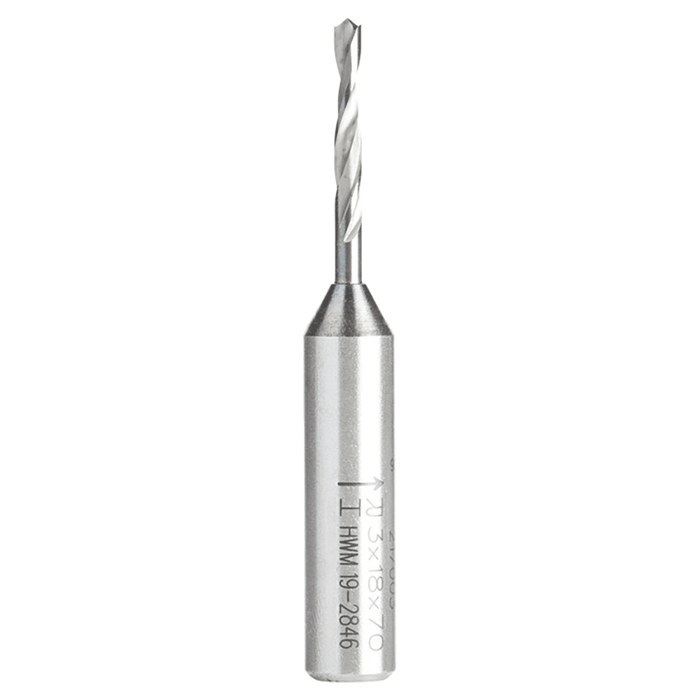 Amana 3mm Dowel Drill Bit for Precision Boring, 10mm Shank