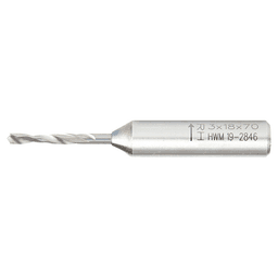 Amana 3mm Dowel Drill Brad Point Boring Bit, Right Hand, 10mm Shank, 18mm Cutting Height