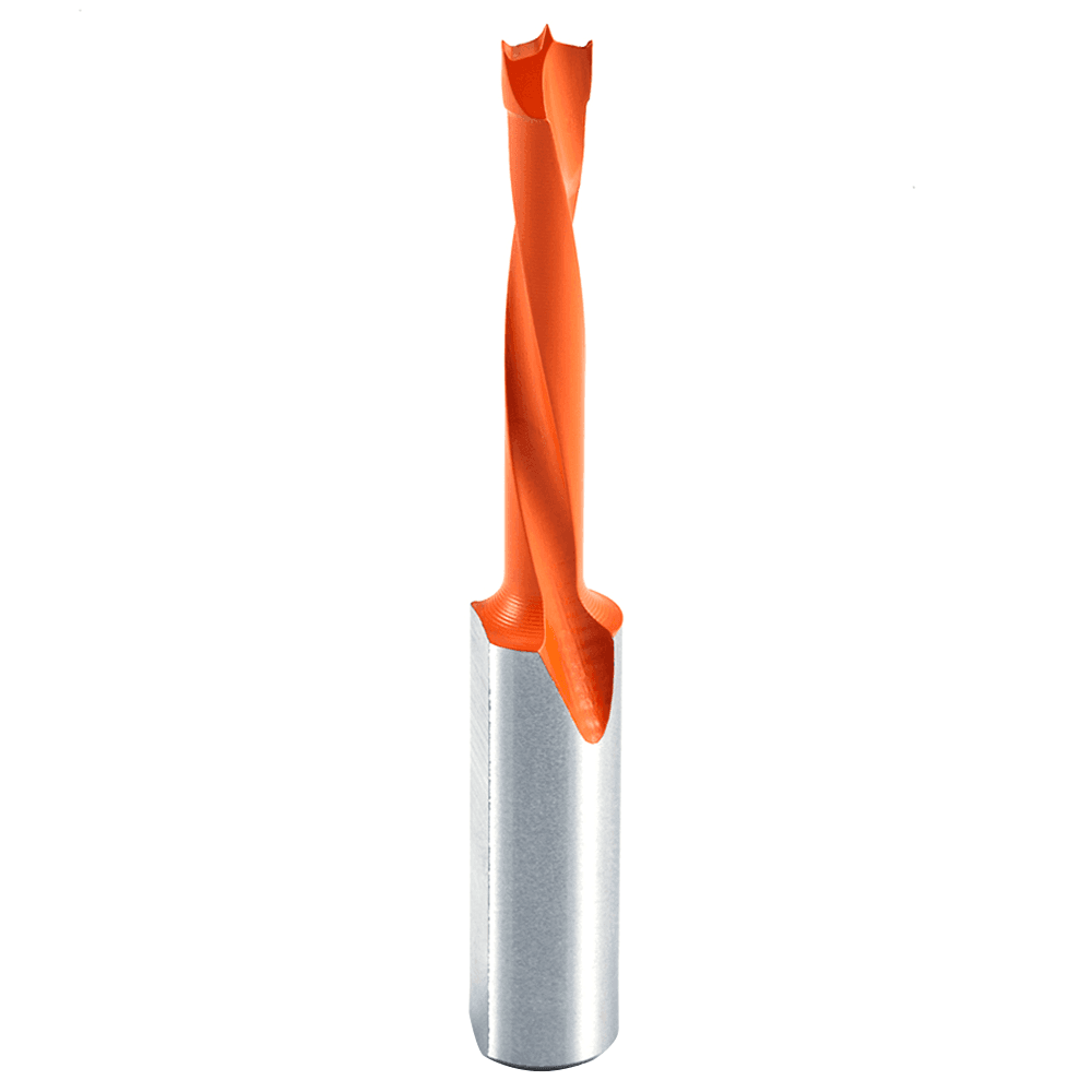 Amana 5.5mm Brad Point Boring Bit, Left Hand, 10mm Shank - Coated with PTFE