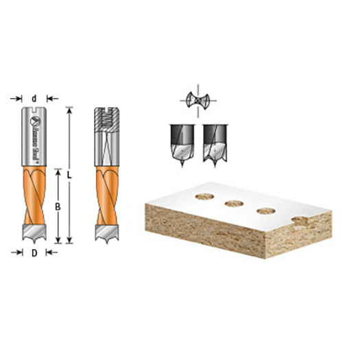 Amana's Coating Reduces Friction and Creates a Cooler Drilling Area for Longer Lasting Cutting Edge