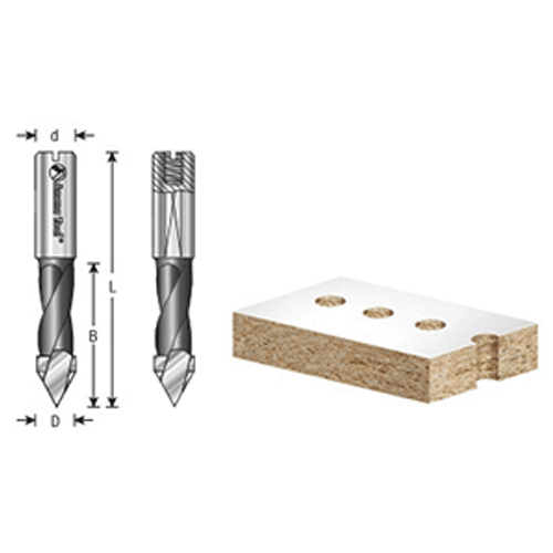 Dowel drill with Polytetrafluoroethylene (PTFE) coating