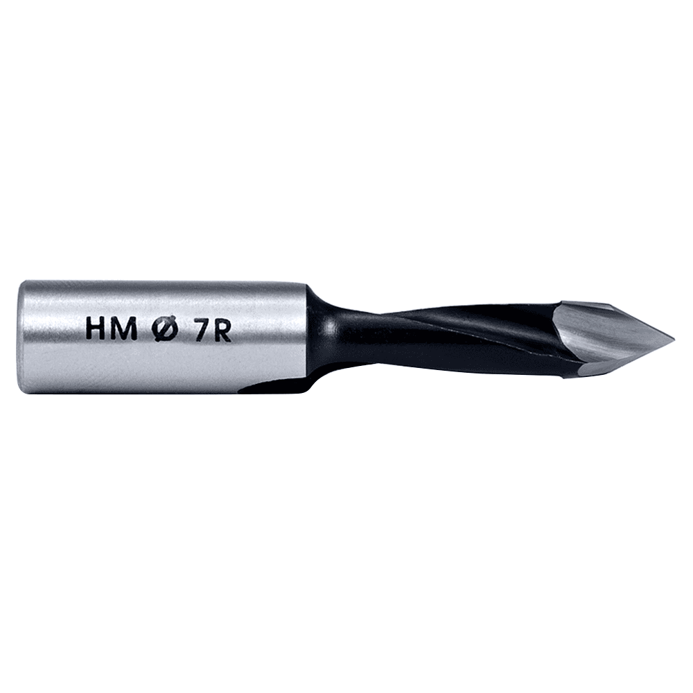 Amana Tool's carbide tip cutting edge coated with PTFE for no need to sand off coating before use