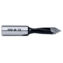 Amana Tool's carbide tip cutting edge coated with PTFE for no need to sand off coating before use