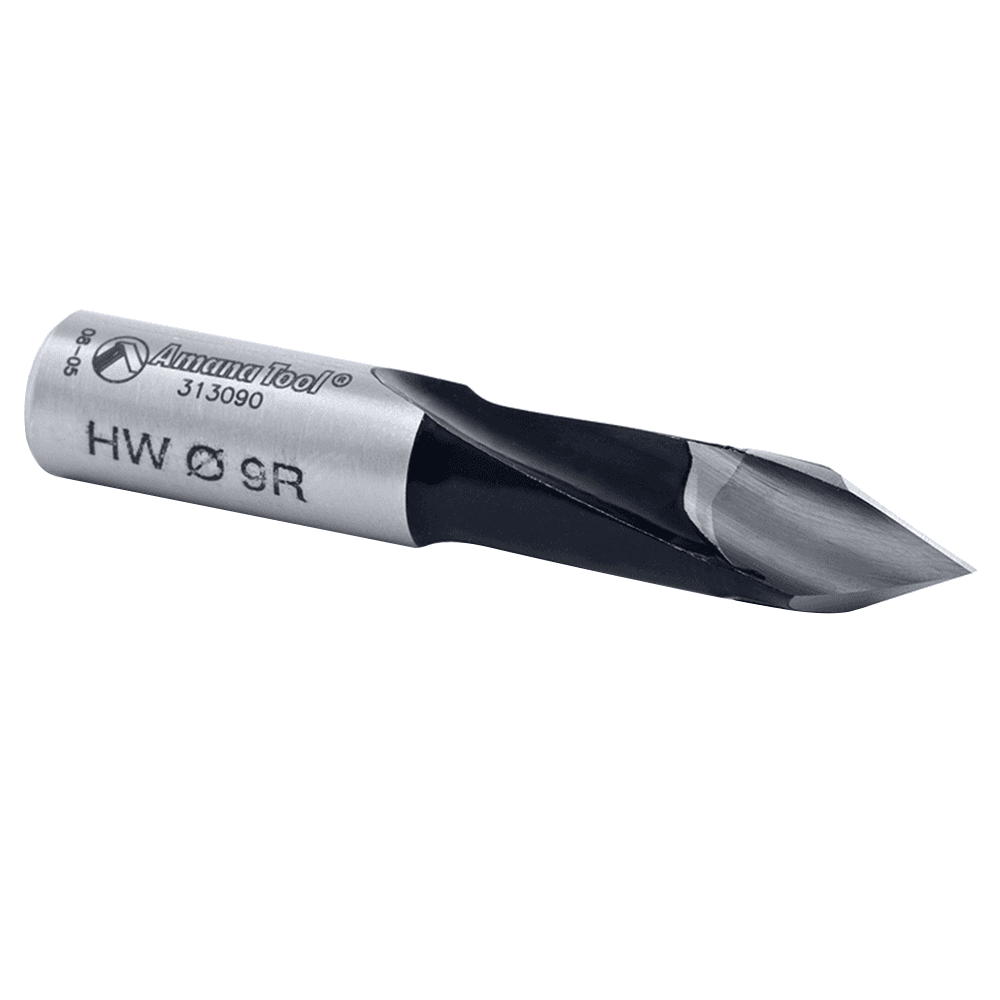 Amana's PTFE coated 9mm x 57mm right hand boring bit