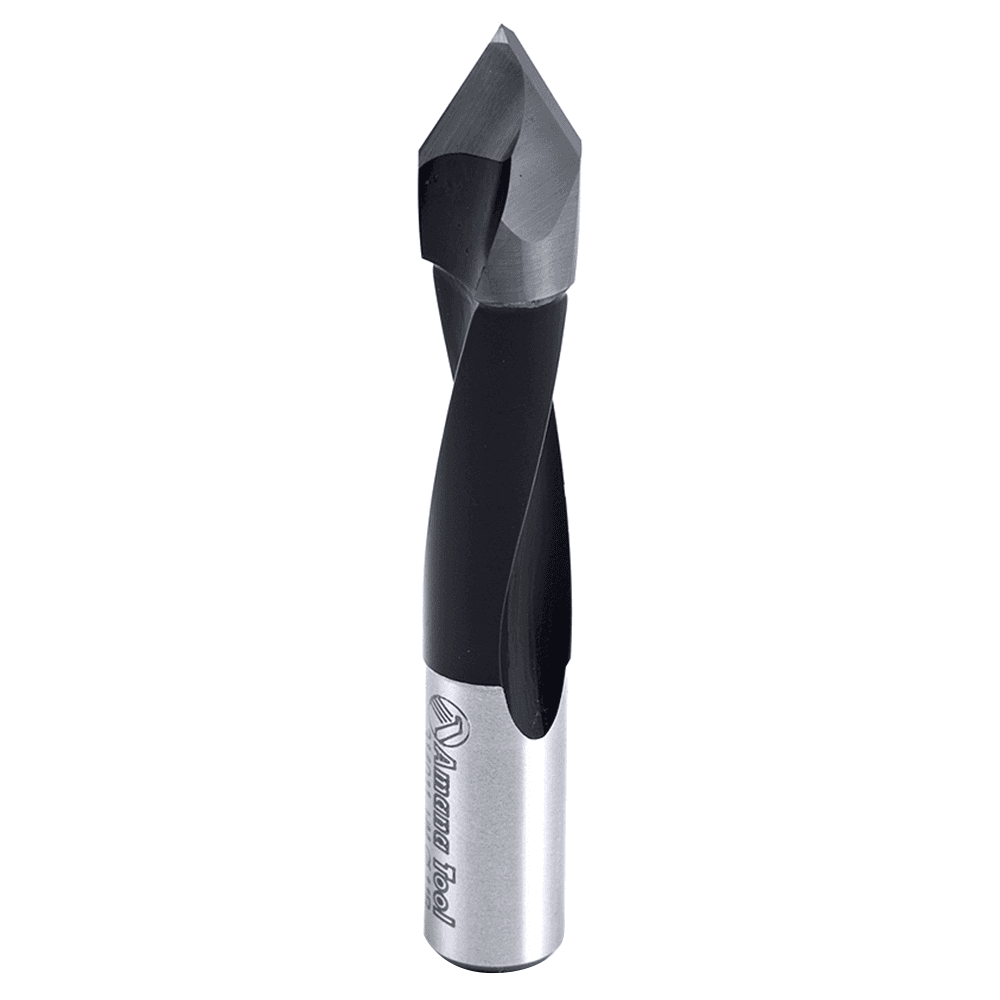 Amana 11mm x 70mm Through-Hole Boring Bit, Right Hand coated with PTFE for non-stick use.