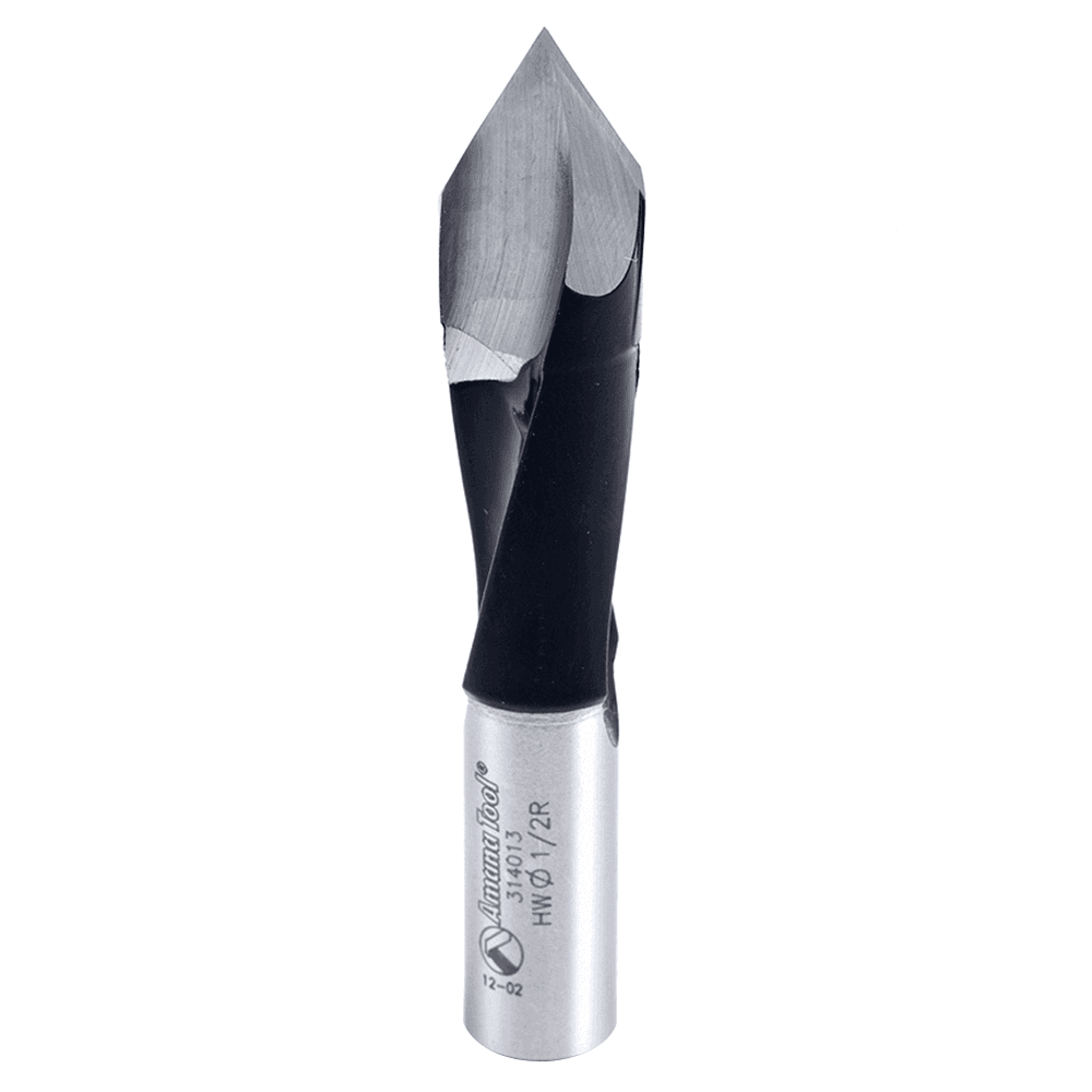 Amana 1/2" x 70mm Through-Hole Boring Bit, Right Hand Dowel Drill