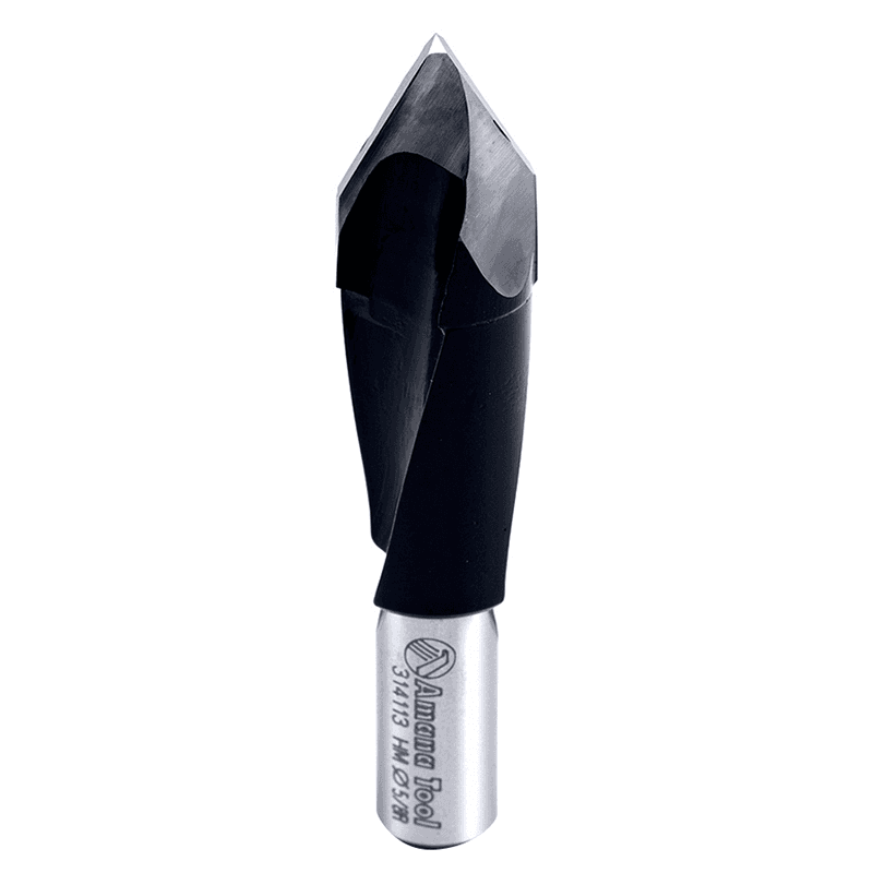 Amana 5/8" Through-Hole Boring Bit, Right Hand, Coated with PTFE for Longer Life
