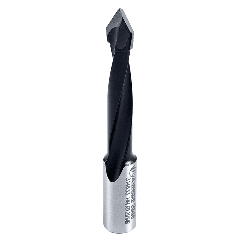 Amana 0.328" x 70mm Through-Hole Boring Bit, Right Hand with PTFE Coating