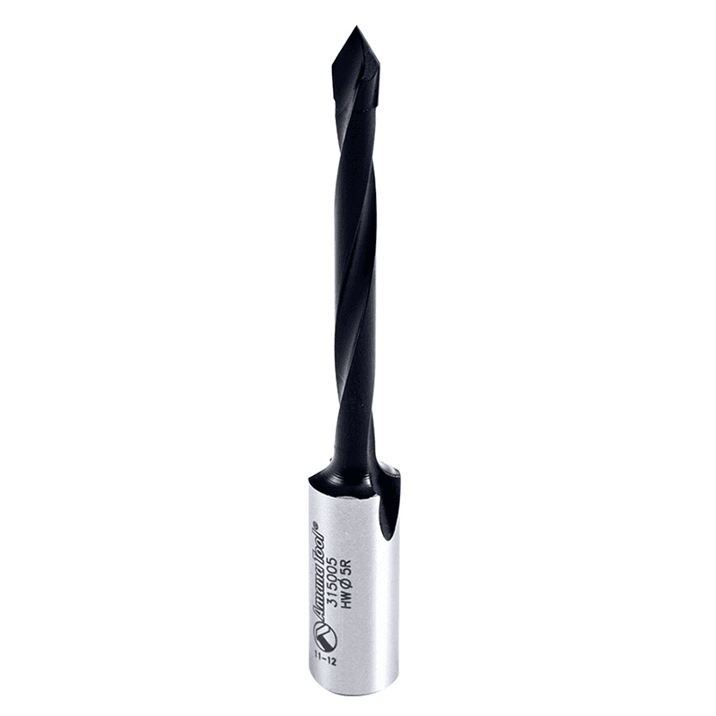 Amana 5mm x 77mm Through-Hole Boring Bit with Right Hand Orientation