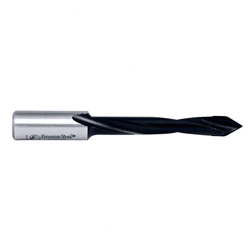 Amana Tool Dowel Drills with PTFE coating for longer lasting cutting edge and tool life