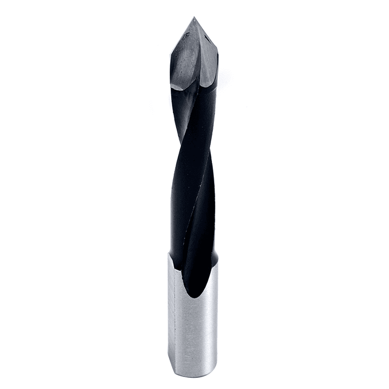 Amana 9mm x 77mm Through-Hole Boring Bit with Right Hand V-Point Coating