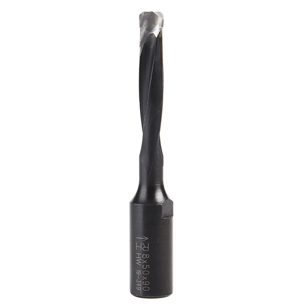 Amana 8mm x 90mm Boring Bit for Festool Domino Joiner, Right Hand - Used on Solid Wood and Wood Composites