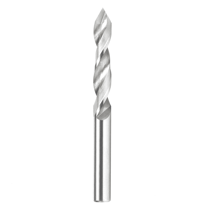 Amana 5mm x 55mm V-Point Drill Bit, Right Hand, 5mm Shank for woodworking