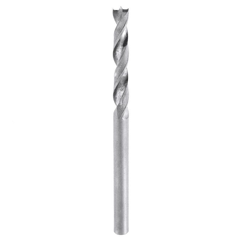 Amana 3.5mm V-Point Drill Bit with Right Hand Orientation and 3.5mm Shank Size for Boring Machines and Shelving Hardware