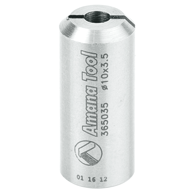 Amana Tool 365035 Reducing Bushing 10mm Shank for 3.5mm Drill - Main Image