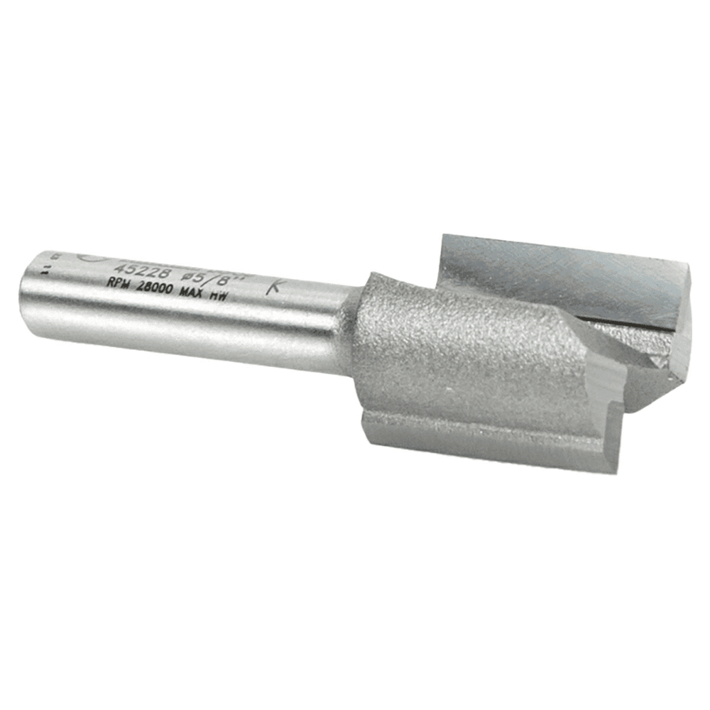 5/8" High Production Straight Plunge Router Bit, 2-Flute, 1/4" Shank - Alt Image 2