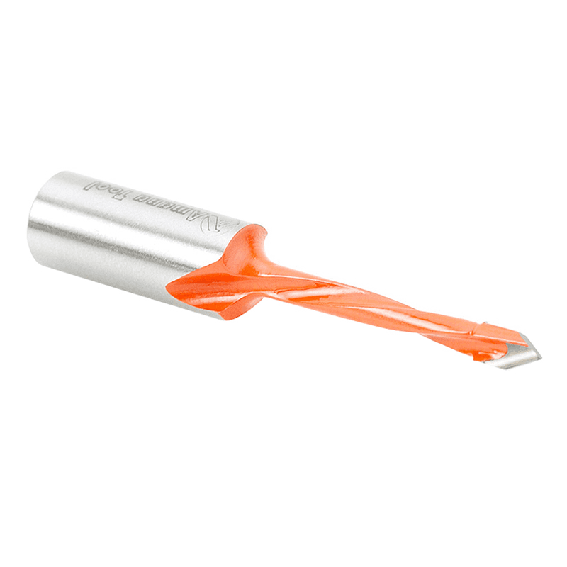 Amana Tool Through-Hole Boring Bit with V-Point and Non-Stick Coating for Cooler Drilling and No Burning