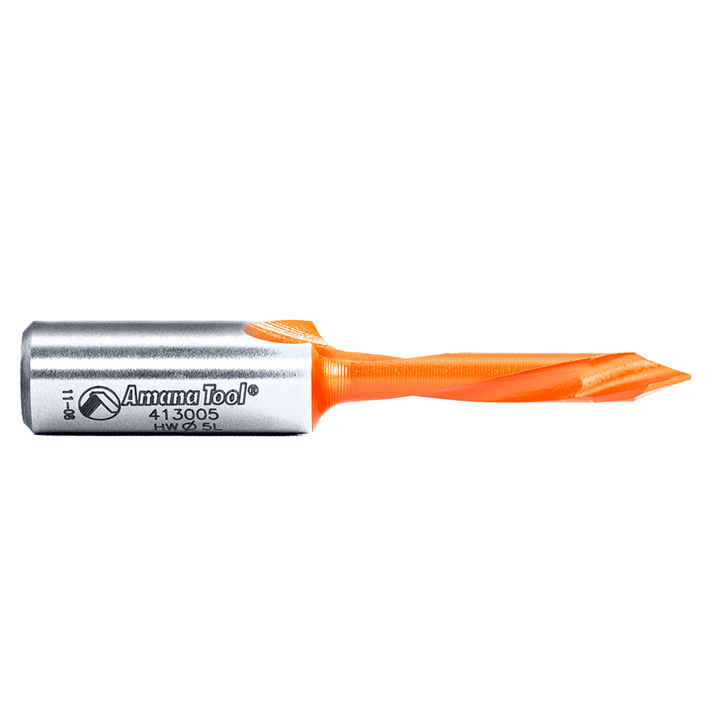 Amana's dowel drills are coated at 570&#730;F for optimal performance and durability.