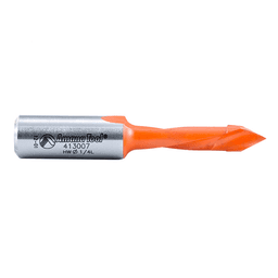 Amana's PTFE coated 1/4" x 57mm left hand through-hole boring bit