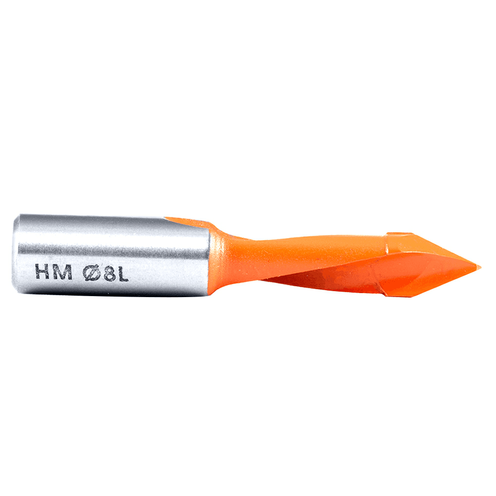Amana Tool's 35mm cutting height Through-Hole Boring Bit with non-stick coating for better performance
