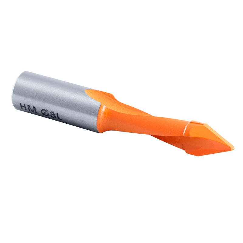Industrial Through-Hole with V-Point Boring Bit for cooler drilling area and no burning