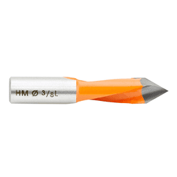 Industrial-grade Amana Boring Bit with PTFE coating for reduced friction and chip clearance