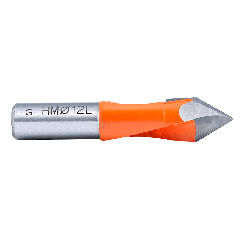 Amana Industrial Through-Hole Boring Bit with V-Point and 35mm Cutting Height