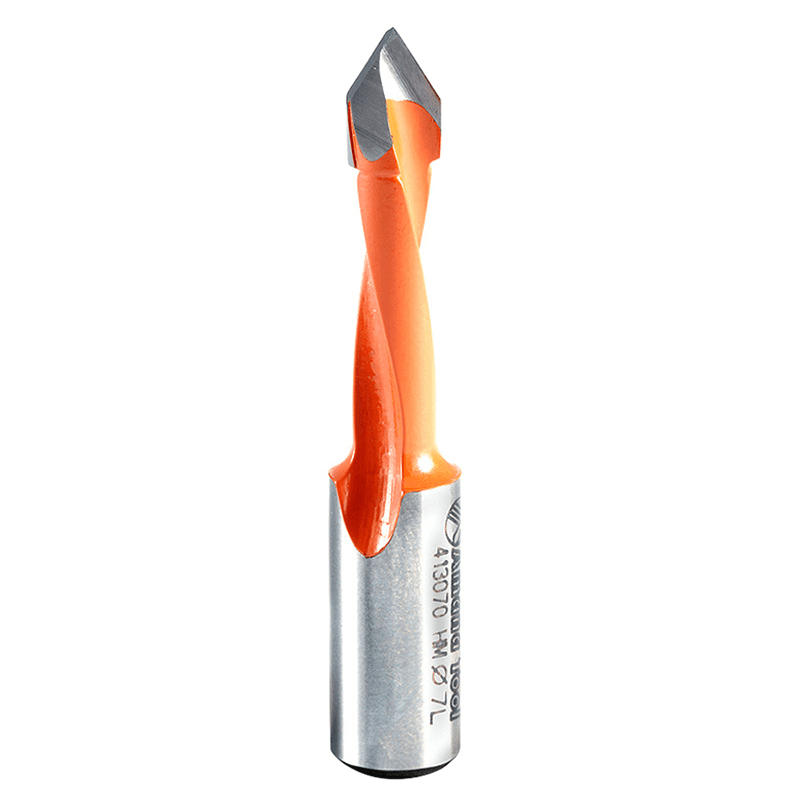 Amana 7mm x 57mm Through-Hole Boring Bit, Left Hand with PTFE Coating