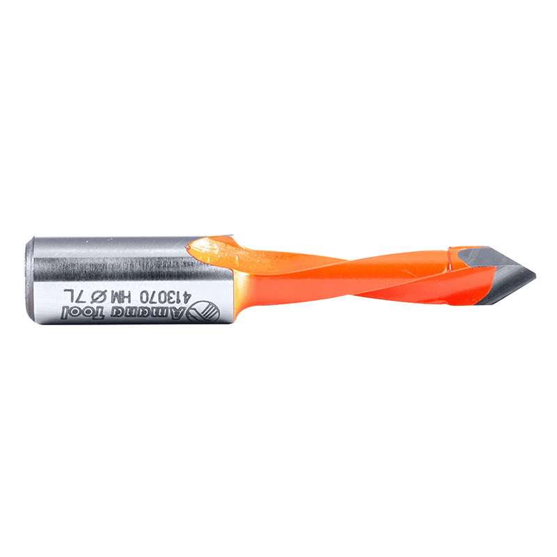 Amana Dowel Drill with Polytetrafluoroethylene Coating for Longer Lasting Cutting Edge