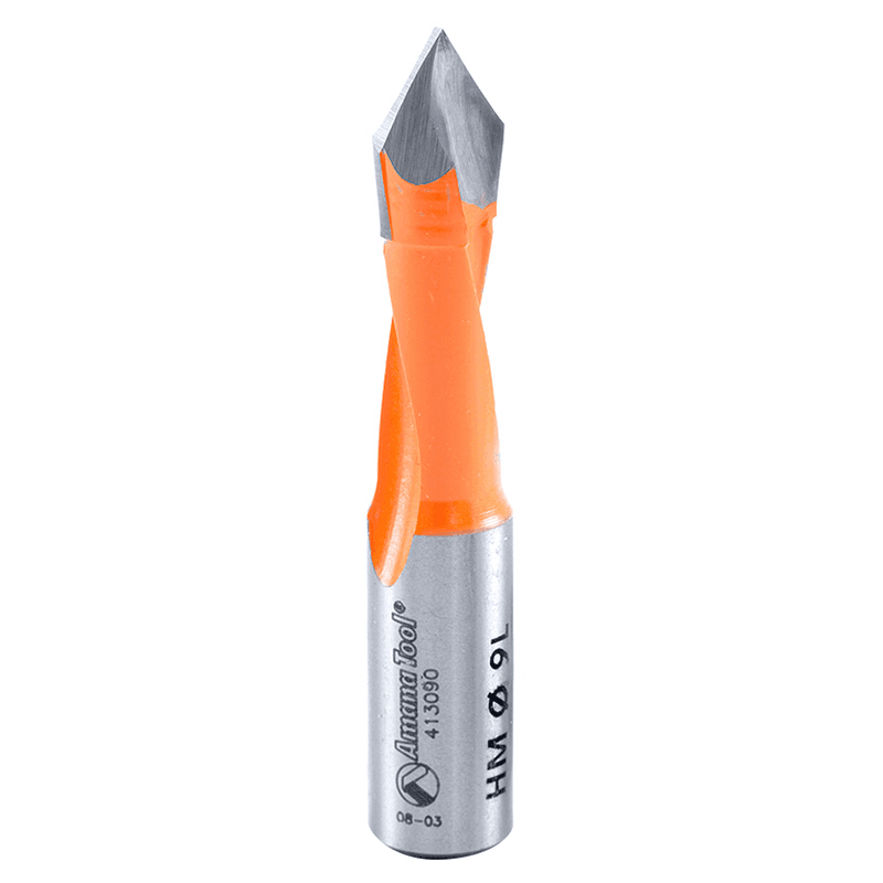 Amana Tool 9mm x 57mm Left Hand Dowel Drill with PTFE Coating