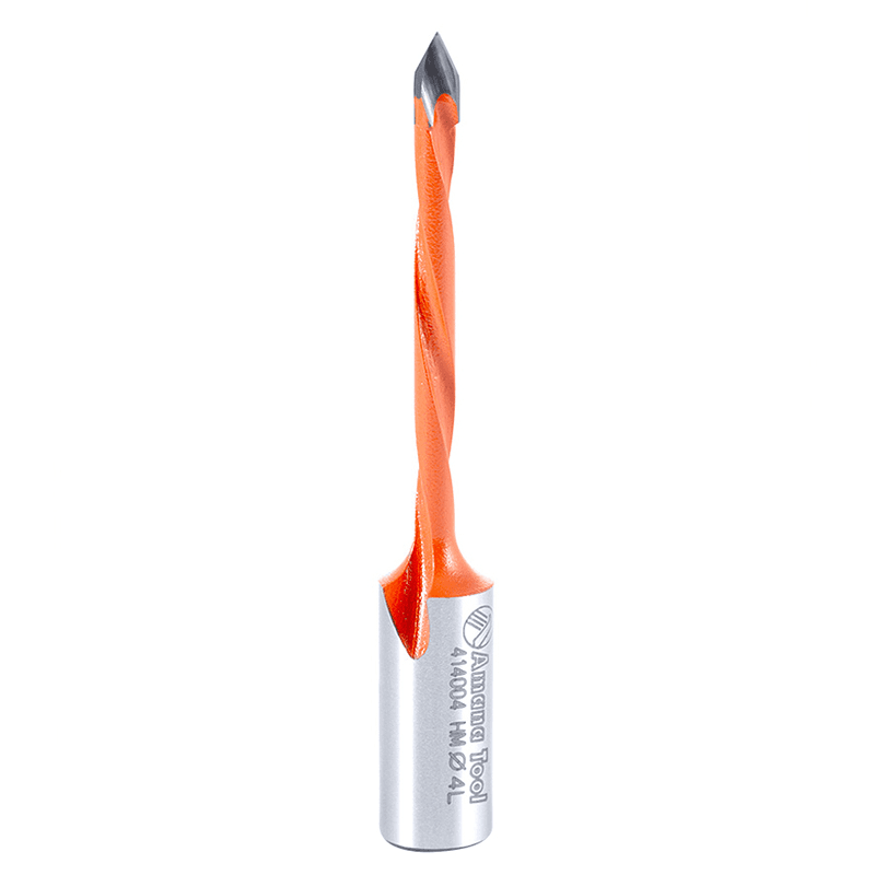 Amana 4mm x 70mm Through-Hole Boring Bit - Left Hand