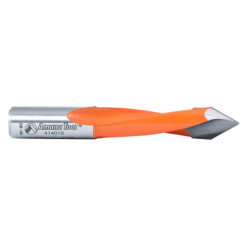Amana 10mm x 70mm Through-Hole Boring Bit with Left Hand V-Point