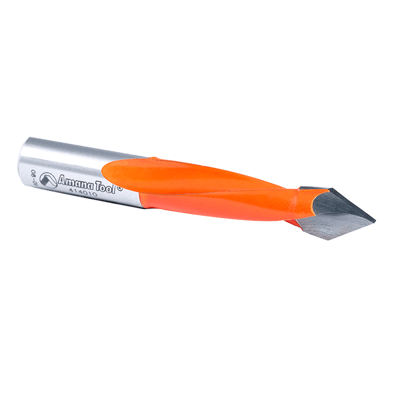 Dowel drill coated with non-stick PTFE for longer lasting cutting edge