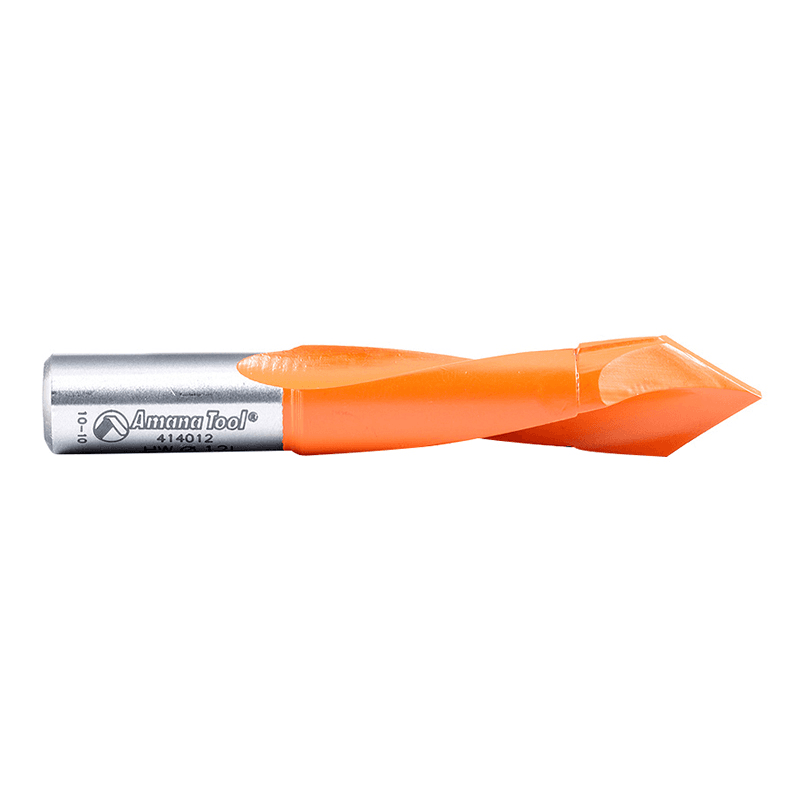 Amana 12mm x 70mm Through-Hole Boring Bit, Left Hand with PTFE Coating for Longer Lasting Cutting Edge