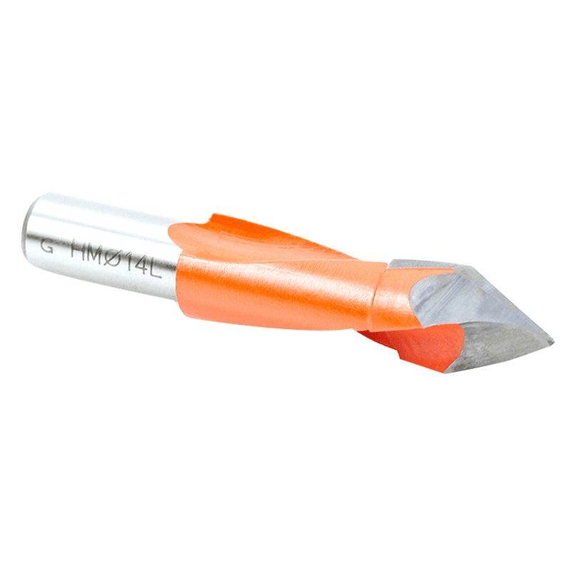 Industrial Through-Hole Boring Bit with V-Point and Non-Stick Coating