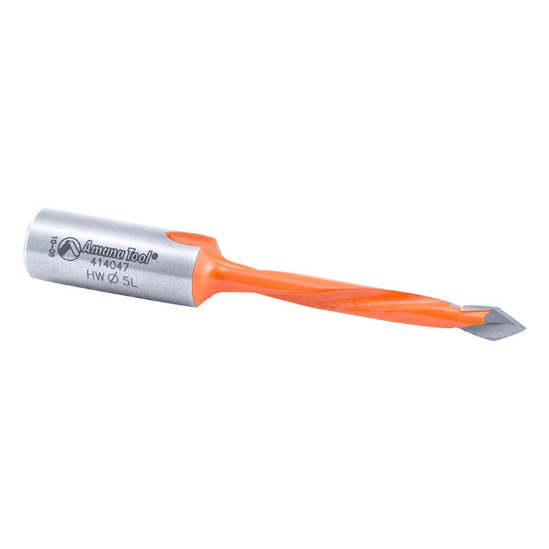 Amana Tool Dowel Drill with PTFE Coating - Reduced Friction and Cooler Drilling Area