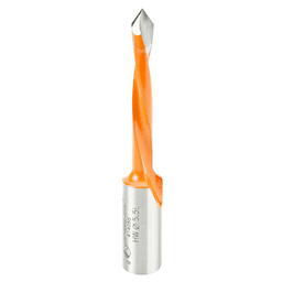 Amana 5.5mm x 70mm Through-Hole Boring Bit, Left Hand with PTFE Coating for Longer Lasting Cutting Edge and Tool Life