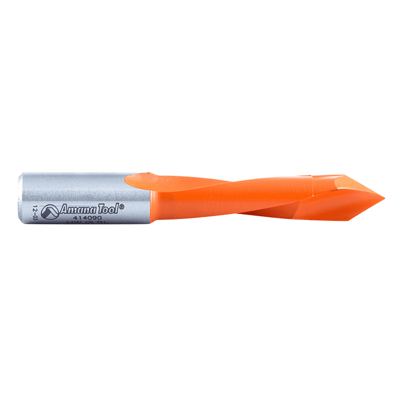 Amana Tool Through-Hole Boring Bit with V-Point and 40mm cutting height