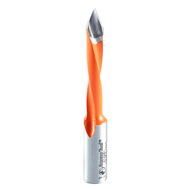 Amana Through-Hole Boring Bit with Left Hand Cut