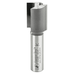 Amana High Production Straight Plunge Router Bit with 2 Flutes and 1/2 inch Shank