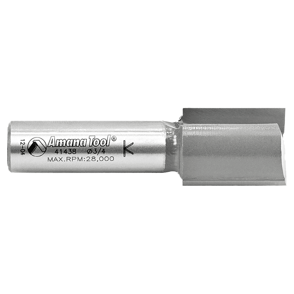 Amana Router Bit with 3/4 inch diameter and 2-5/8 inch cutting length