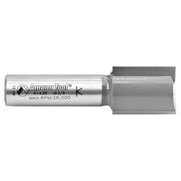 Amana Router Bit with 3/4 inch diameter and 2-5/8 inch cutting length